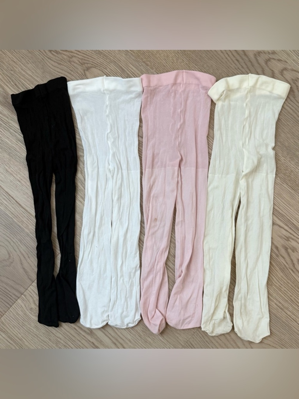 Baby Girl Opaque Tights - 4 pairs
